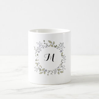 Floral Initial Mug