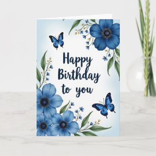 Floral Insect Birthday Card