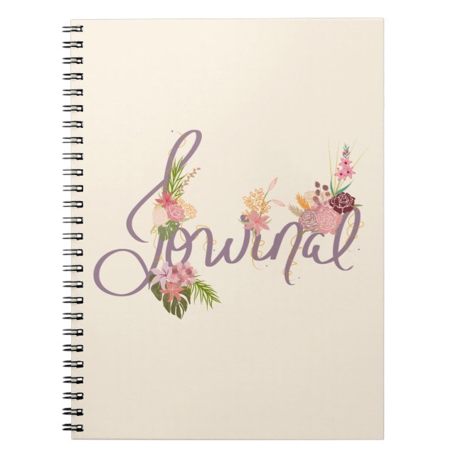 Floral Inspiration Journal with Whimsical Blooms (Front)