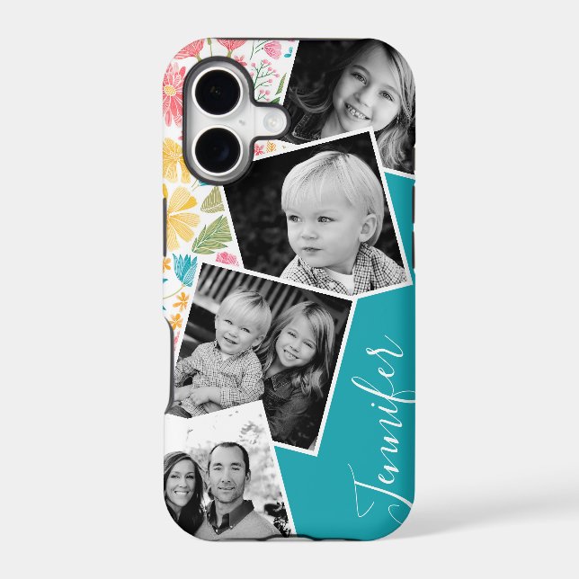 Floral Instagram Filmstrip Photo Collage Custom  (Back)