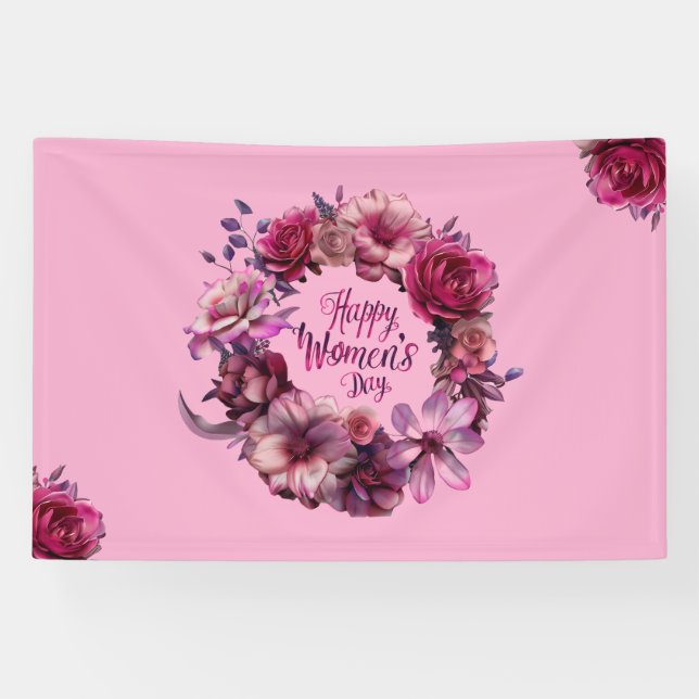  Floral International Womens Day 2025 Banner (Horizontal)