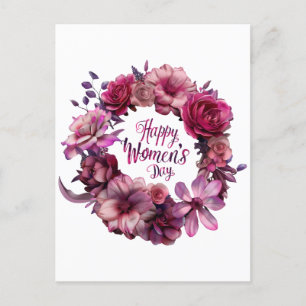 Floral International Womens Day 2025 Postcard