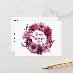  Floral International Women's Day 2025 Postcard