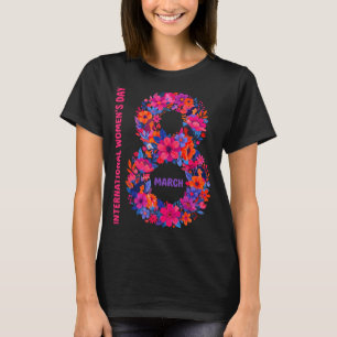 Floral international women's day 2026 feministFlor T-Shirt