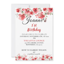 Floral Invitation