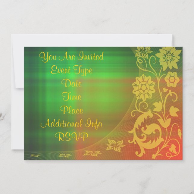 floral Invitation (Front)