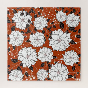 Floral Invitation: Abstract Wedding Jigsaw Puzzle