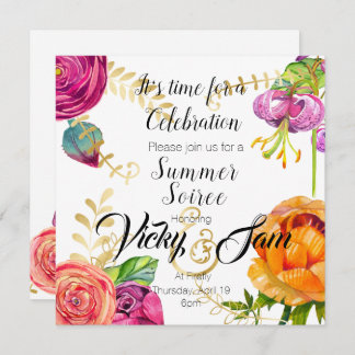 floral invite brunch party shower birthday