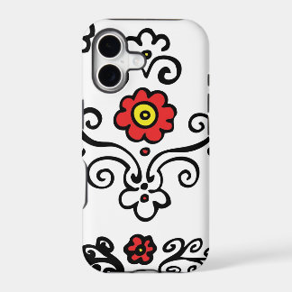 Floral iPhone case red flower