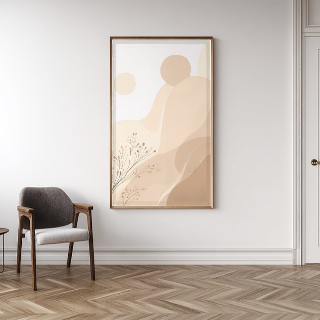 Floral Japandi Zen Wall Art | Sage Green Print (Creator Uploaded)