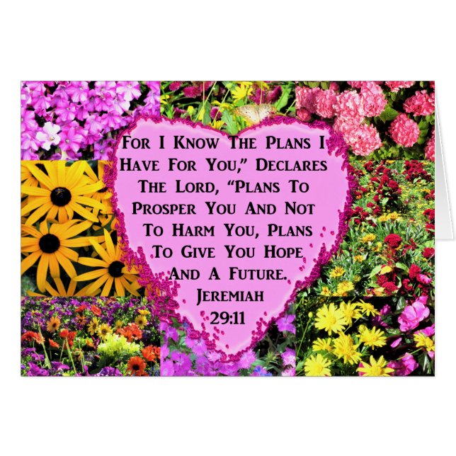 FLORAL JEREMIAH 29:11 PHOTO DESIGN (Front Horizontal)