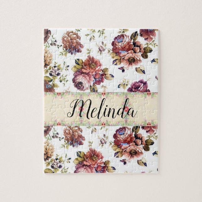 Floral Jigsaw Puzzle (Vertical)