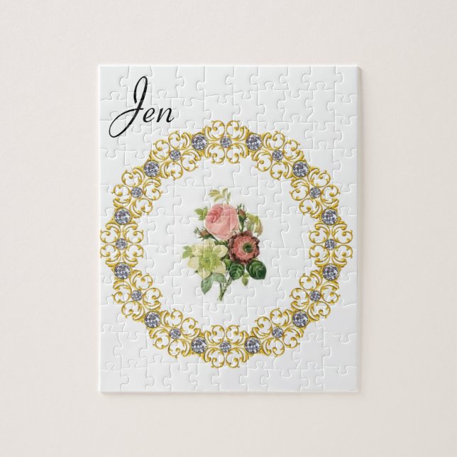 Floral Jigsaw Puzzle (Vertical)