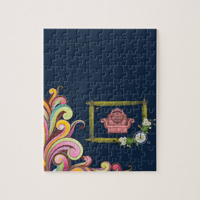 Floral Jigsaw Puzzle (Vertical)