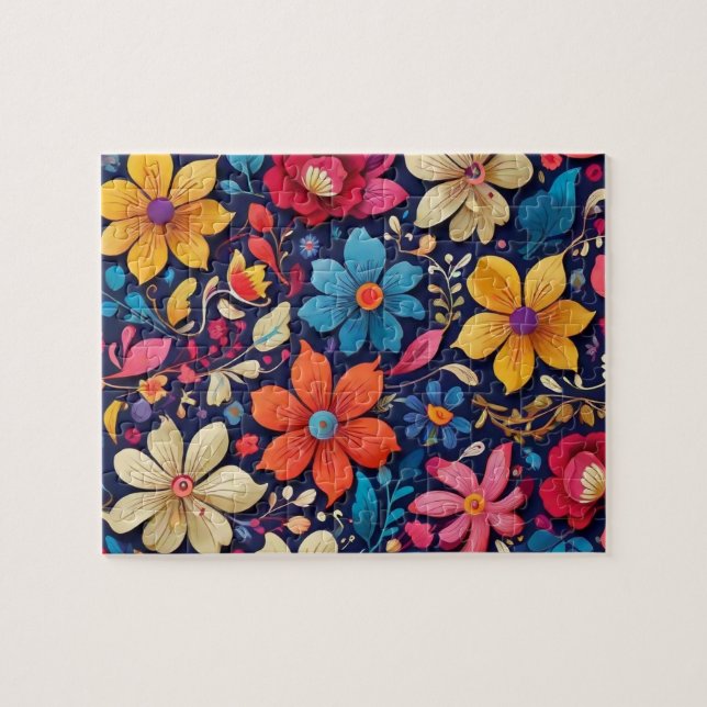 Floral Jigsaw Puzzle (Horizontal)