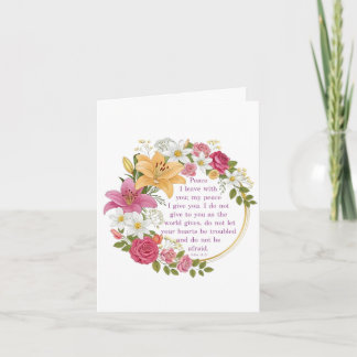 Floral John 14:7  Card