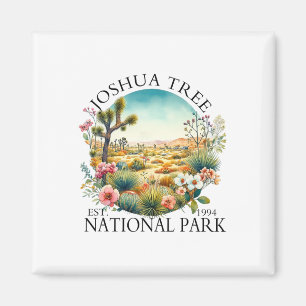Floral Joshua Tree National Park Hiking Camping Ou Magnet
