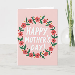 Floral Joy Faux Gold Foil Texture Card