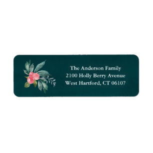 Floral Joy Return Address Labels