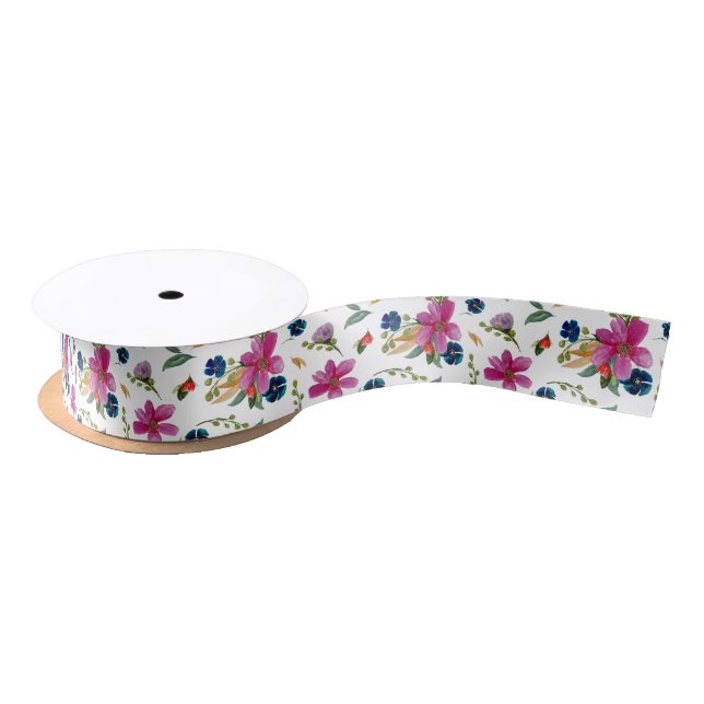 Floral Joyeaux Signature Ribbon Satin Ribbon (Spool)