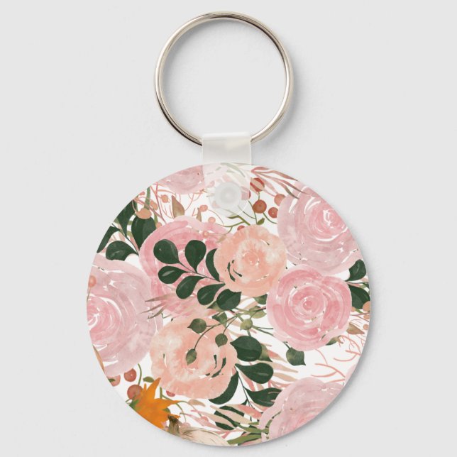 Floral Jumpsuit Key Ring (Front)