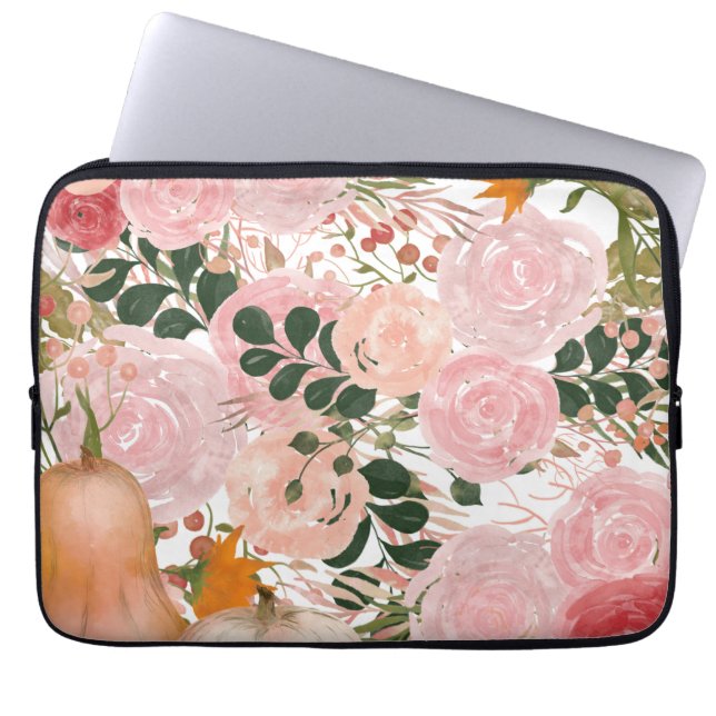 Floral Jumpsuit Laptop Sleeve (Front)