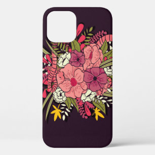 Floral Jungle Snakes Tropical Vintage iPhone 12 Case