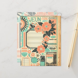 Floral Junk Journal Page Southern