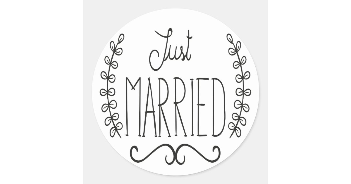 Just married luggage labels