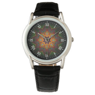 Floral Kaleidoscope Design  Watch