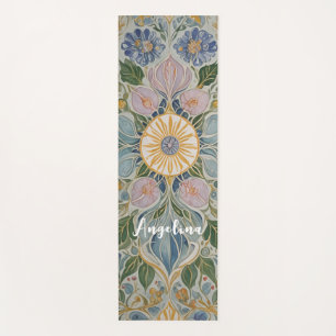 Floral Kaleidoscope Personalised Yoga Mat