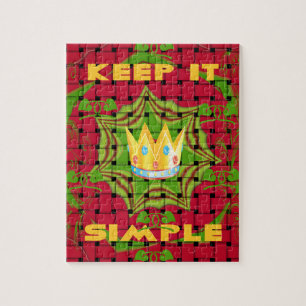 Floral Keep it simple Jigsaw Puzzle