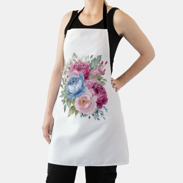 Floral Kitchen Apron for her (Insitu)