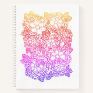 FLORAL KNIT 8.5x11 Spiral Notebook