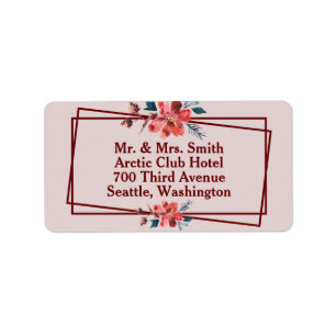 Floral label