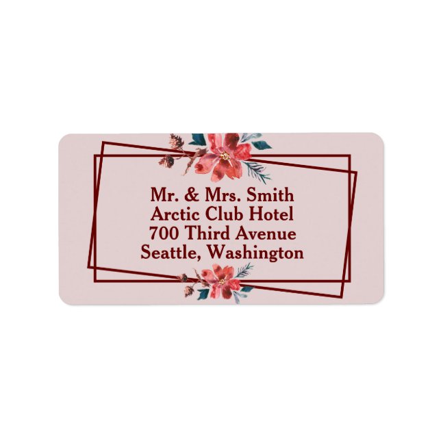 Floral  label (Front)