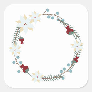 Floral Label Sticker