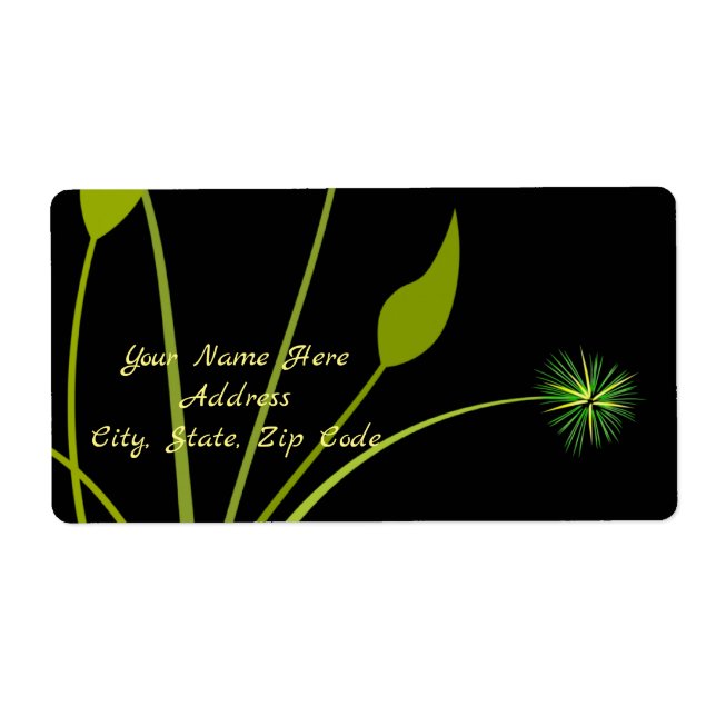 Floral Labels Floral (Front)