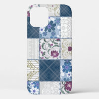 Floral Lace: Patchwork Seamless Background.
