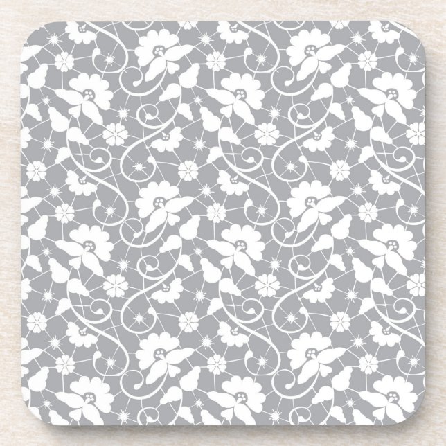 Floral Lace Pattern Coaster (Front)