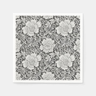 Floral Lace Pattern Look Napkin