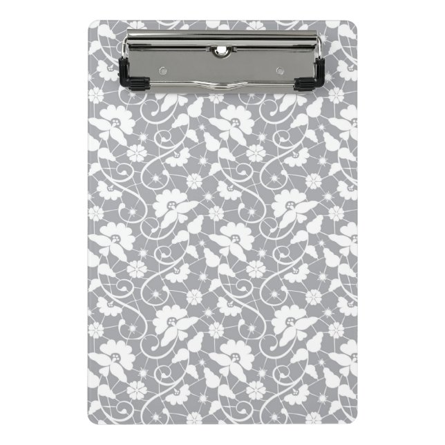 Floral Lace Pattern Mini Clipboard (Front)