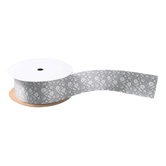 Floral Lace Pattern Satin Ribbon (Spool)
