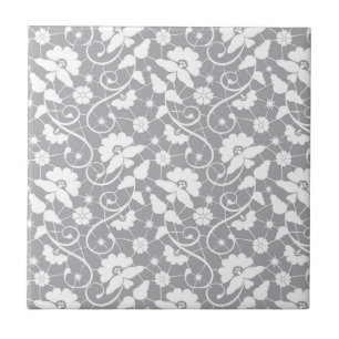 Floral Lace Pattern Tile