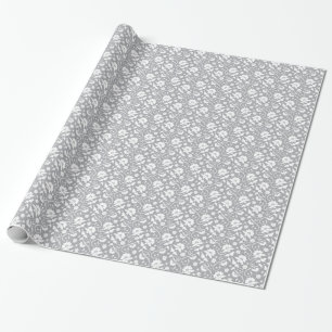 Floral Lace Pattern Wrapping Paper