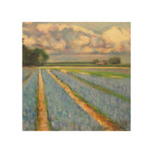 Floral Landscape Painting Triptych 3/3