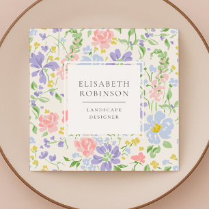 Floral Landscape Planner Business Card
