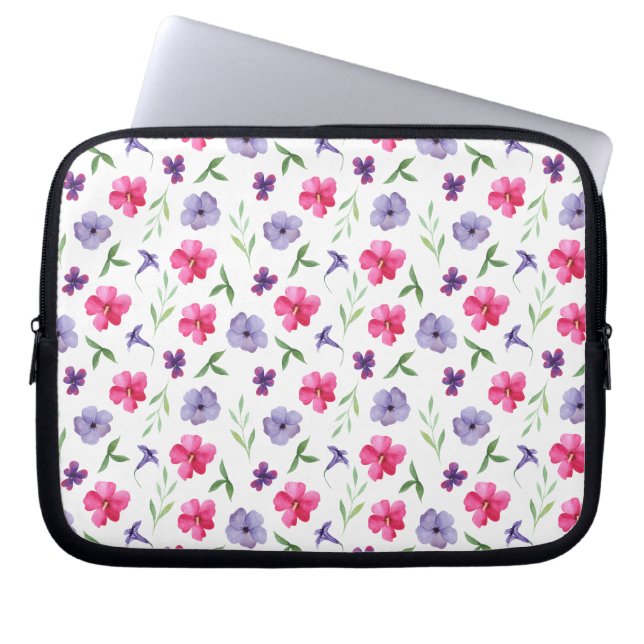 Floral Laptop Sleeve (Front)