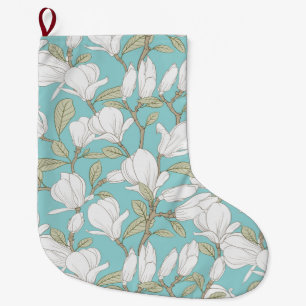 Floral Large Christmas Stocking