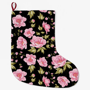 Floral Large Christmas Stocking